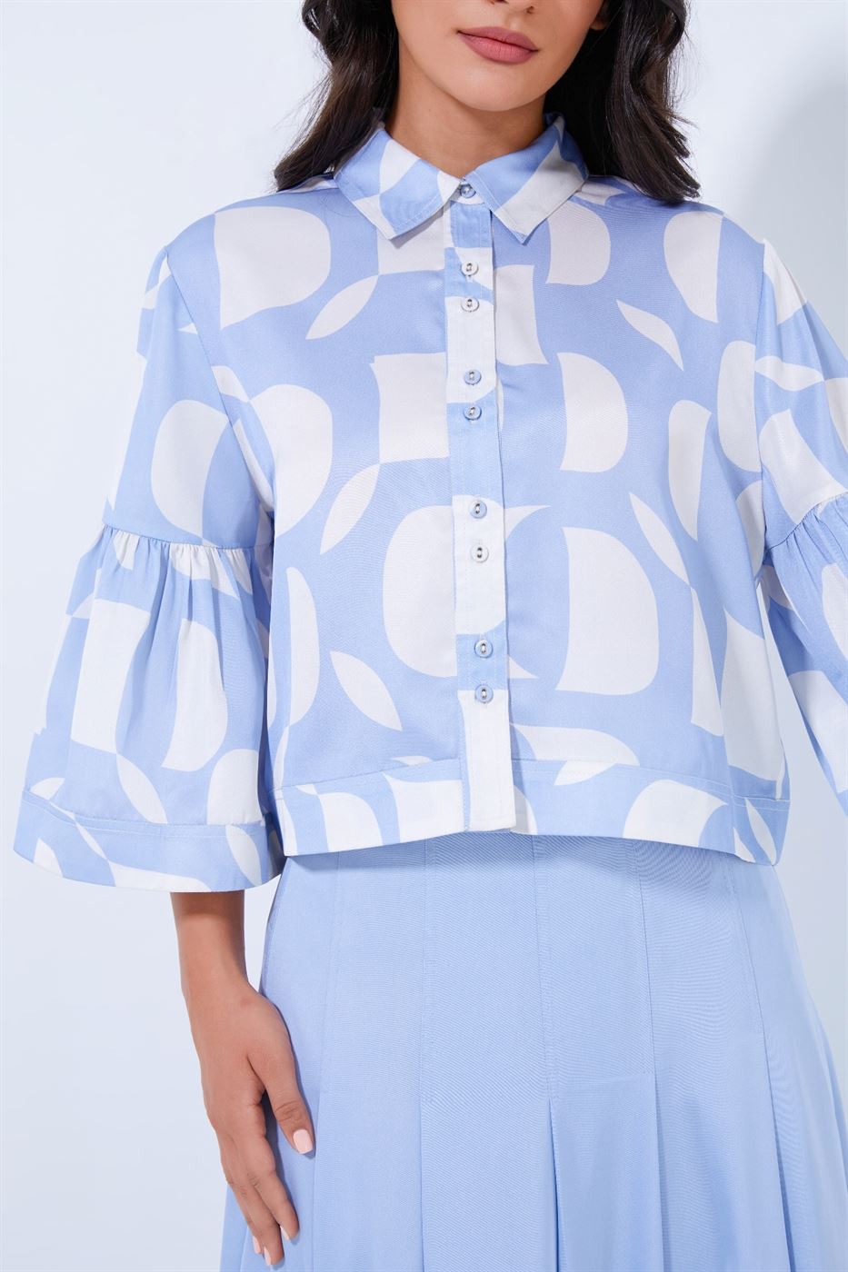 Frill Sleeve Shirt - Femi9 EG