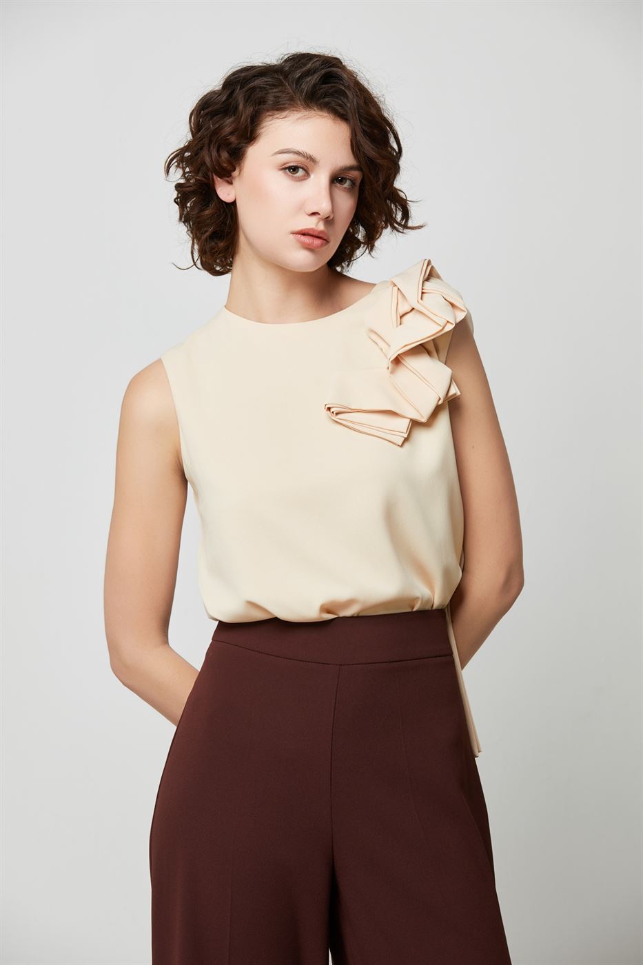 Statement Flowers Chiffon Blouse - Femi9 EG