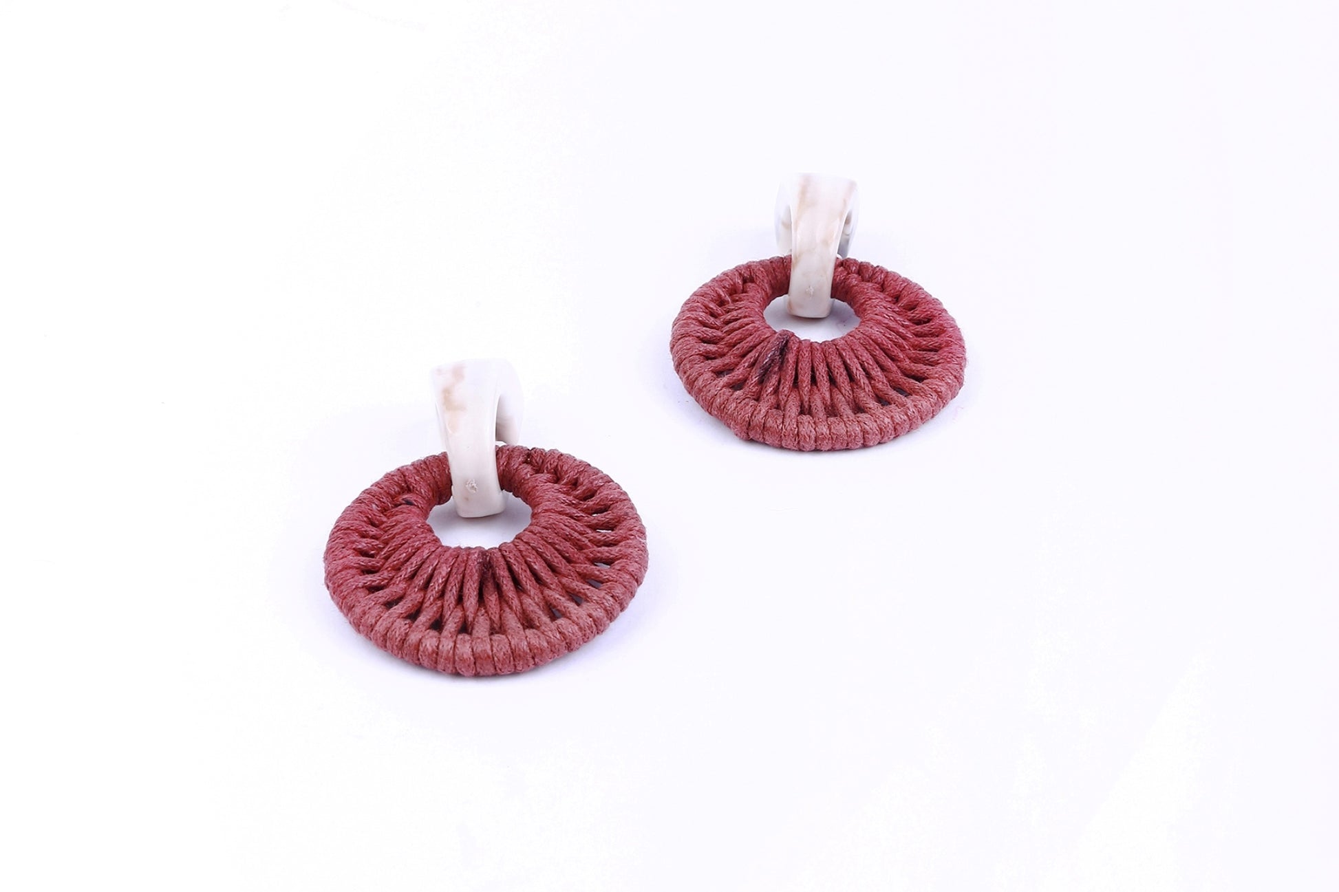 Woven Hoop Earrings - Femi9 EG