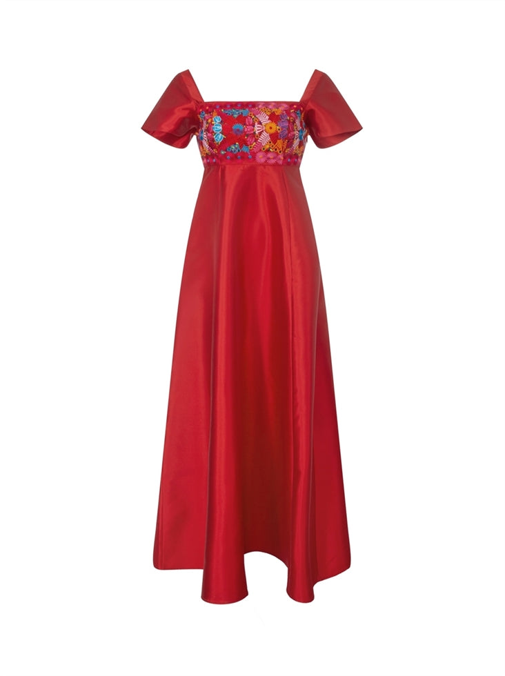 Embroidered Long Dress - Femi9 EG