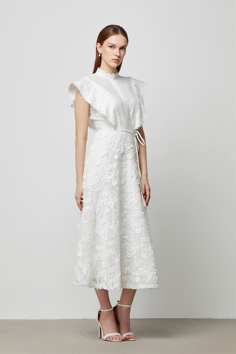 Statement Cape Sleeves Dress - Femi9 EG