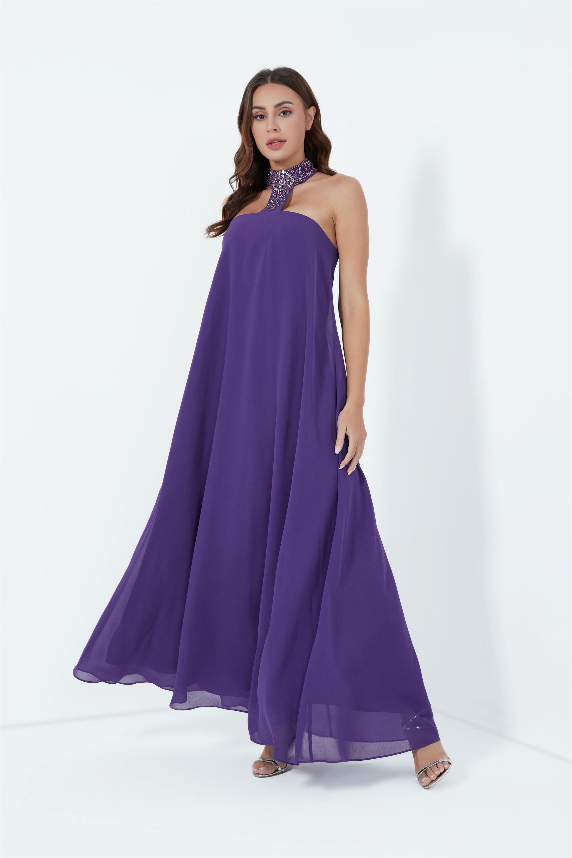 Embellished Off Shoulder Dress - Femi9 EG