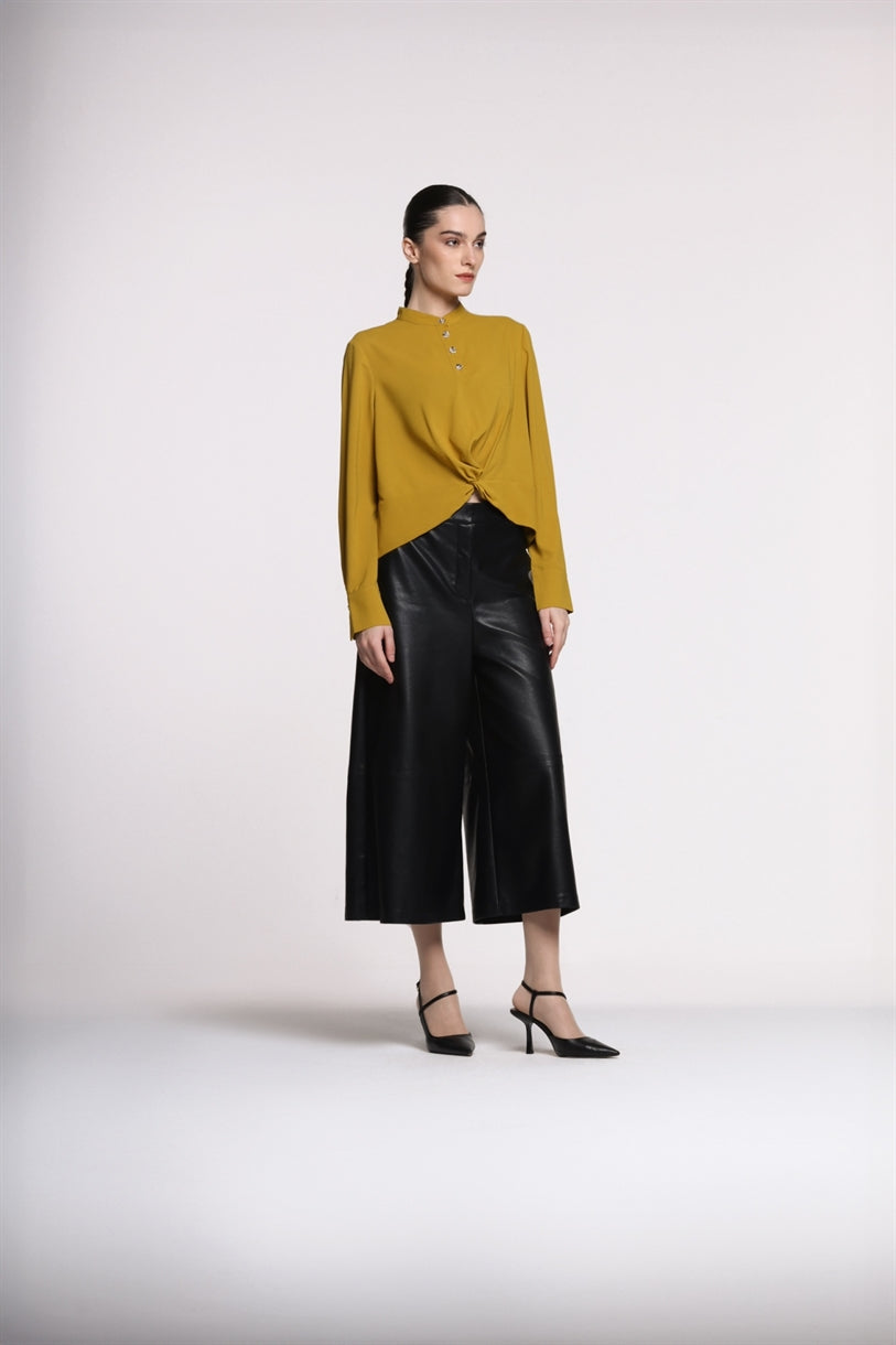 Wide Legs Pu Pants - Femi9 EG