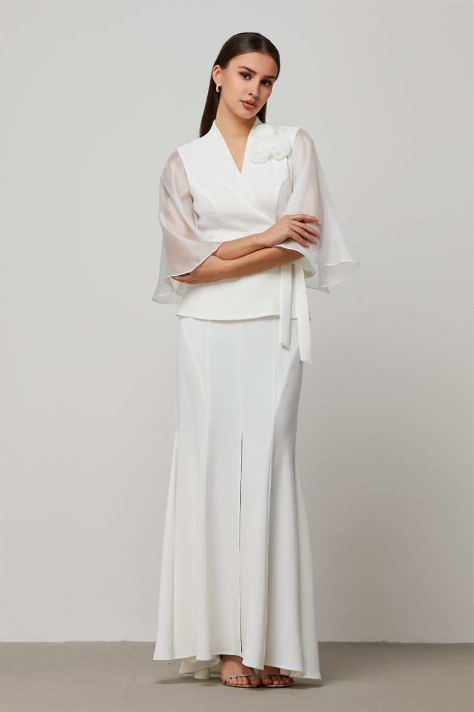 Wavy Hem Maxi Skirt - Femi9 EG