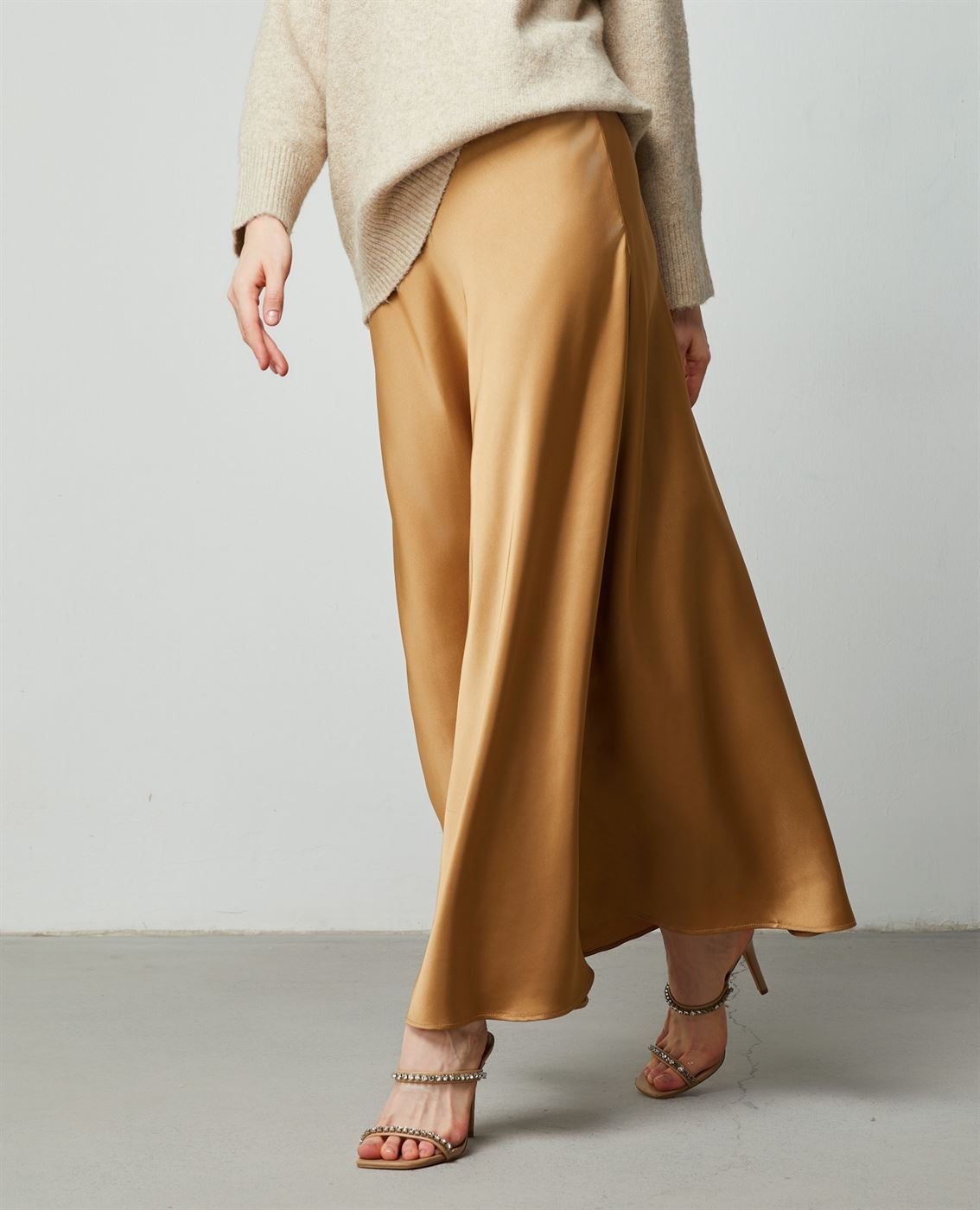Satin Maxi Skirt - Femi9 EG