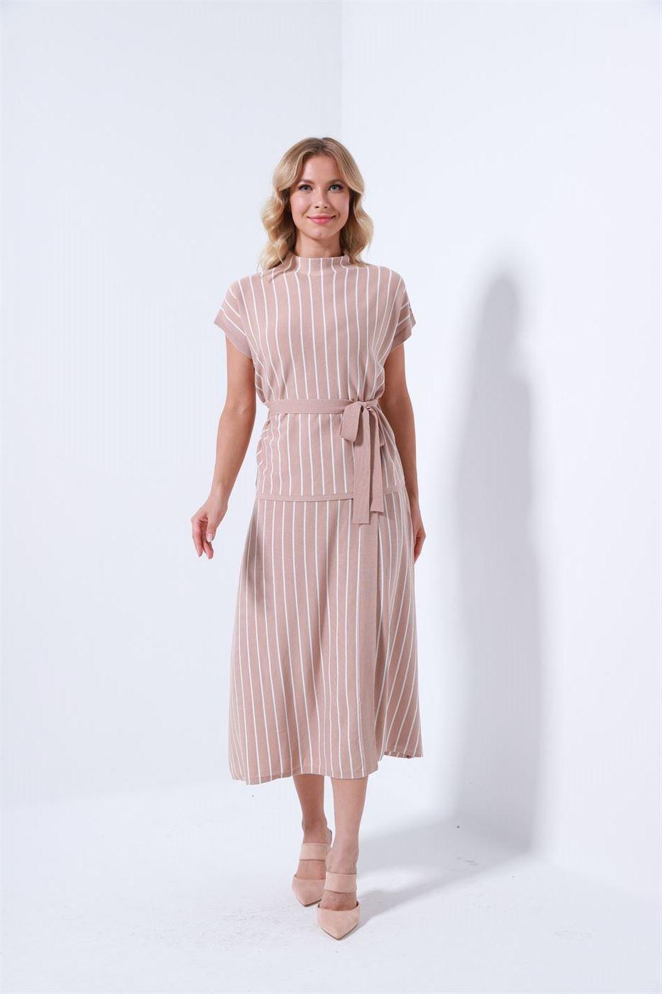 Stripe Knitted Skirt - Femi9 EG