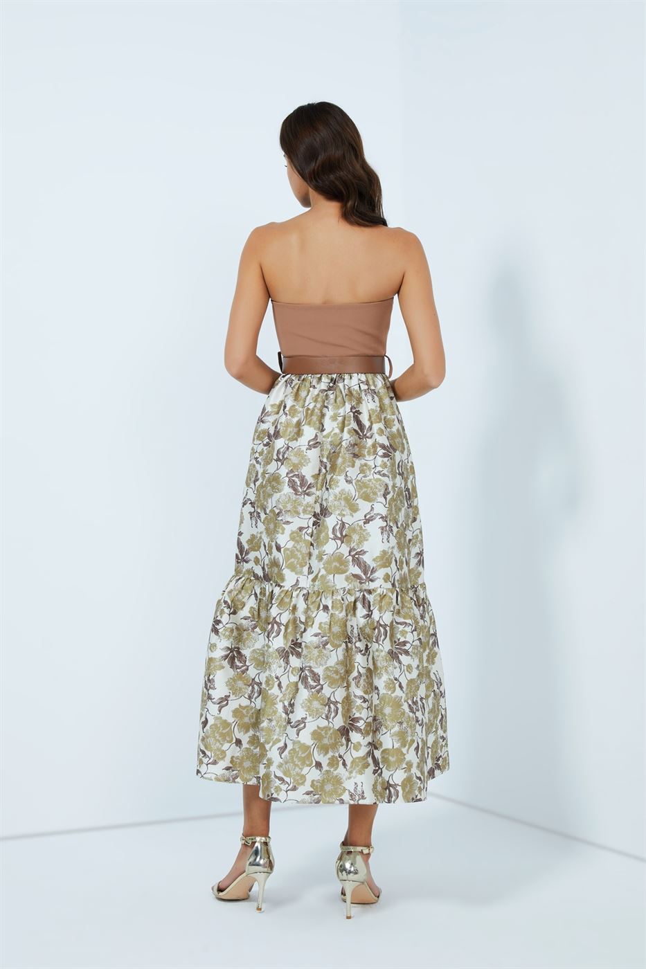 Dress Brown - Gold - Femi9 EG