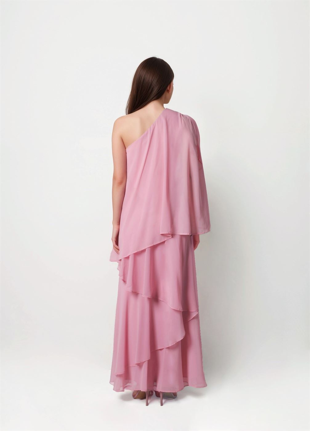 Layered One Shoulder Kaftan - Femi9 EG