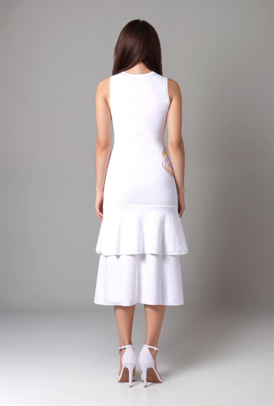Ruffled Tiered Hem Dress - Femi9 EG