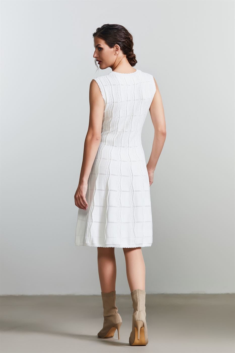 Pointelle Knit Dress - Femi9 EG