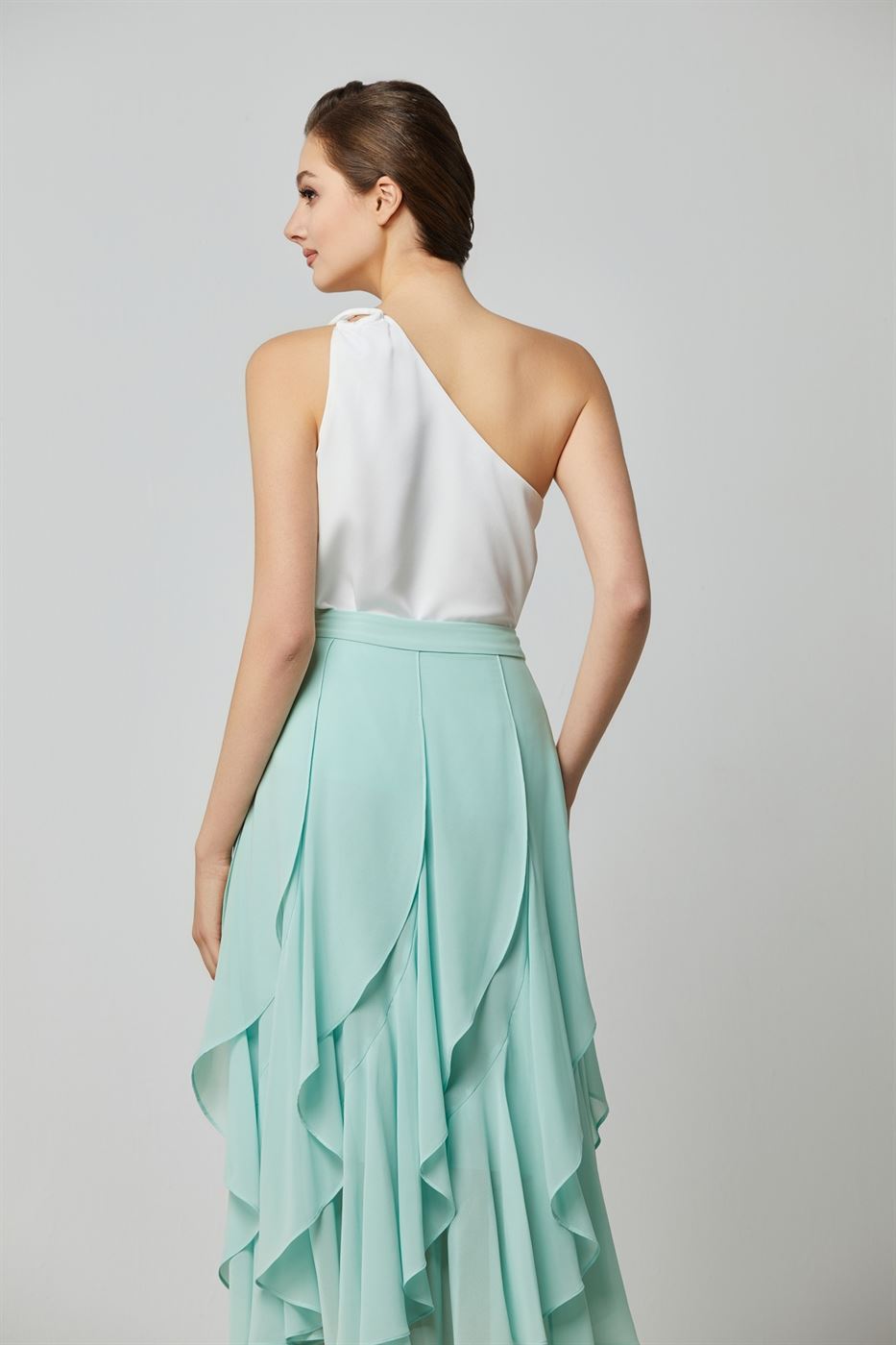 Elegant One-Shoulder Top - Femi9 EG