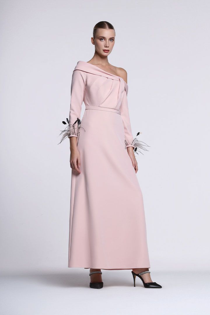 Asymmestric Shoulder Dress - Femi9 EG
