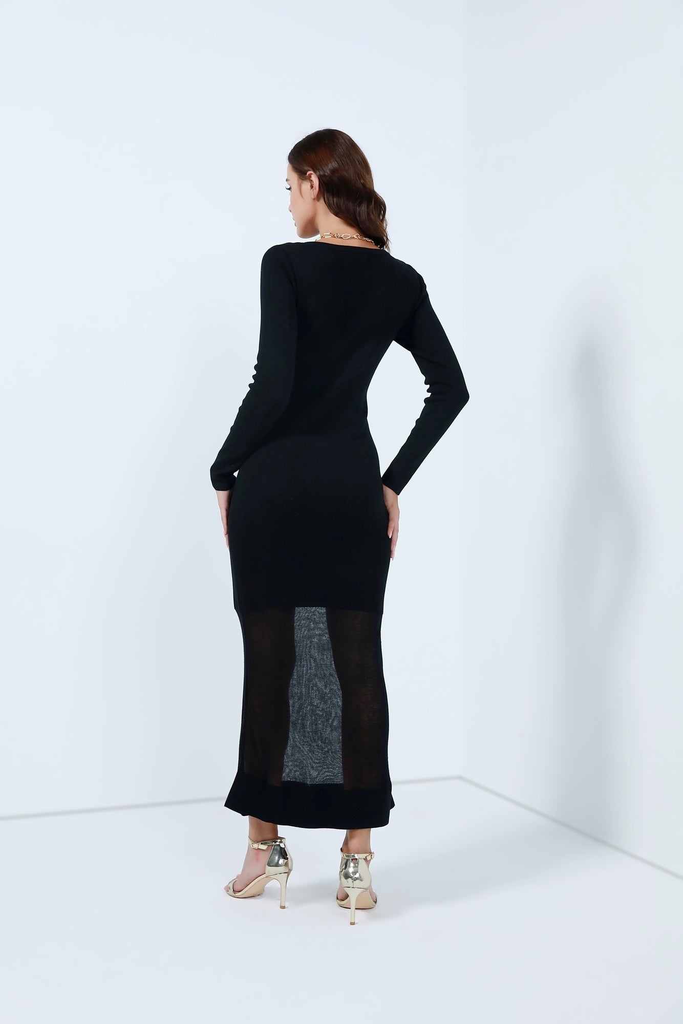 Sheel Detail Midi Dress - Femi9 EG