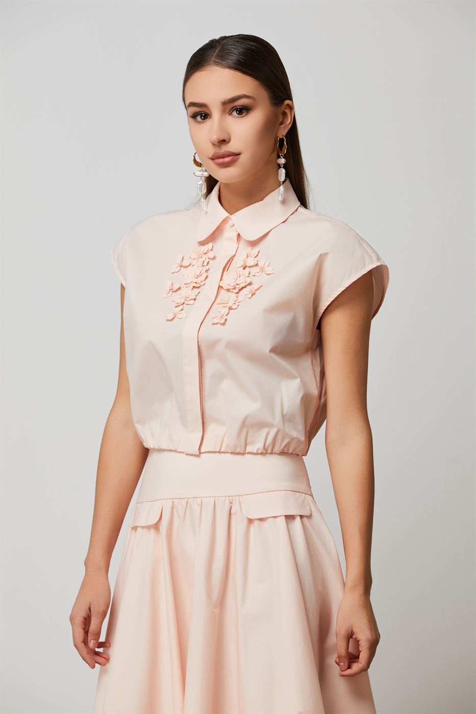 Floral Classic Shirt Top - Femi9 EG