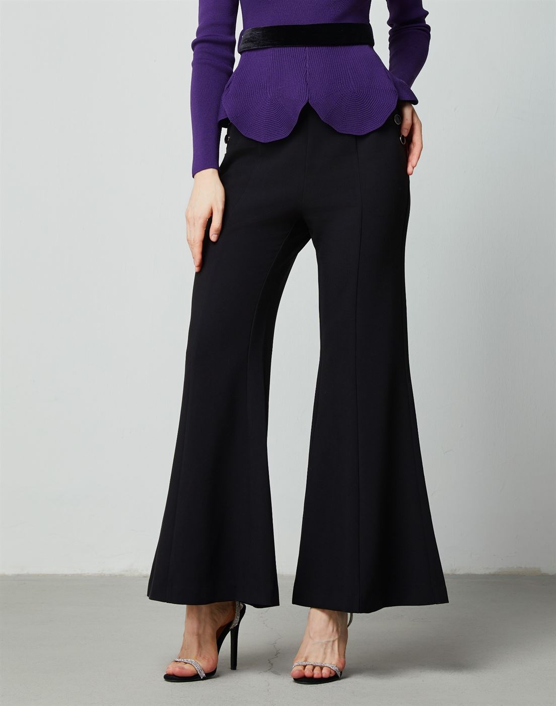 High Waist Flared Pants - Femi9 EG