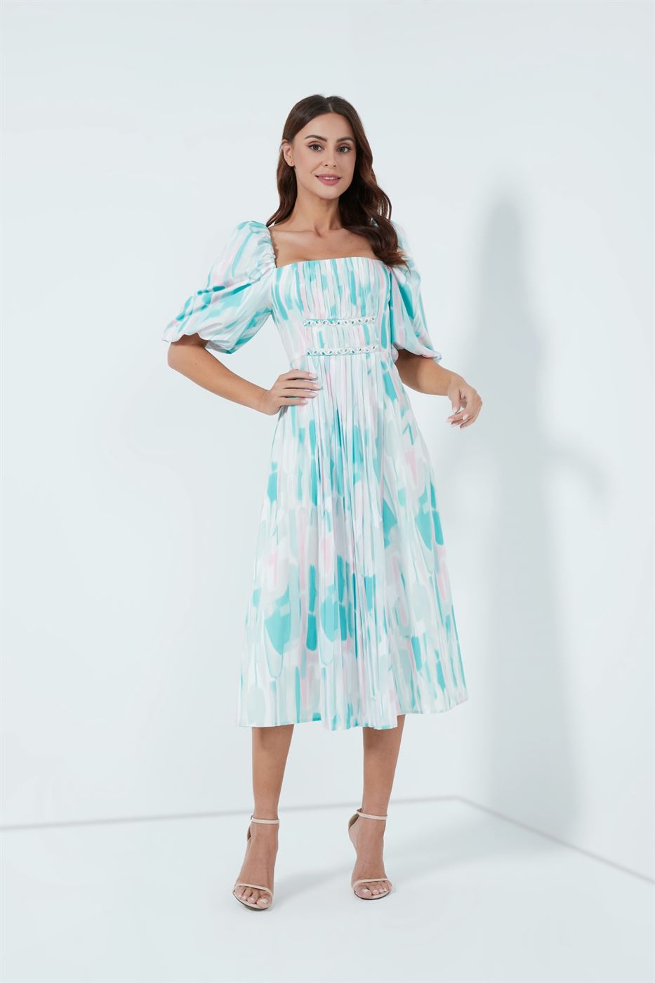 Midi Printed Dress - Femi9 EG