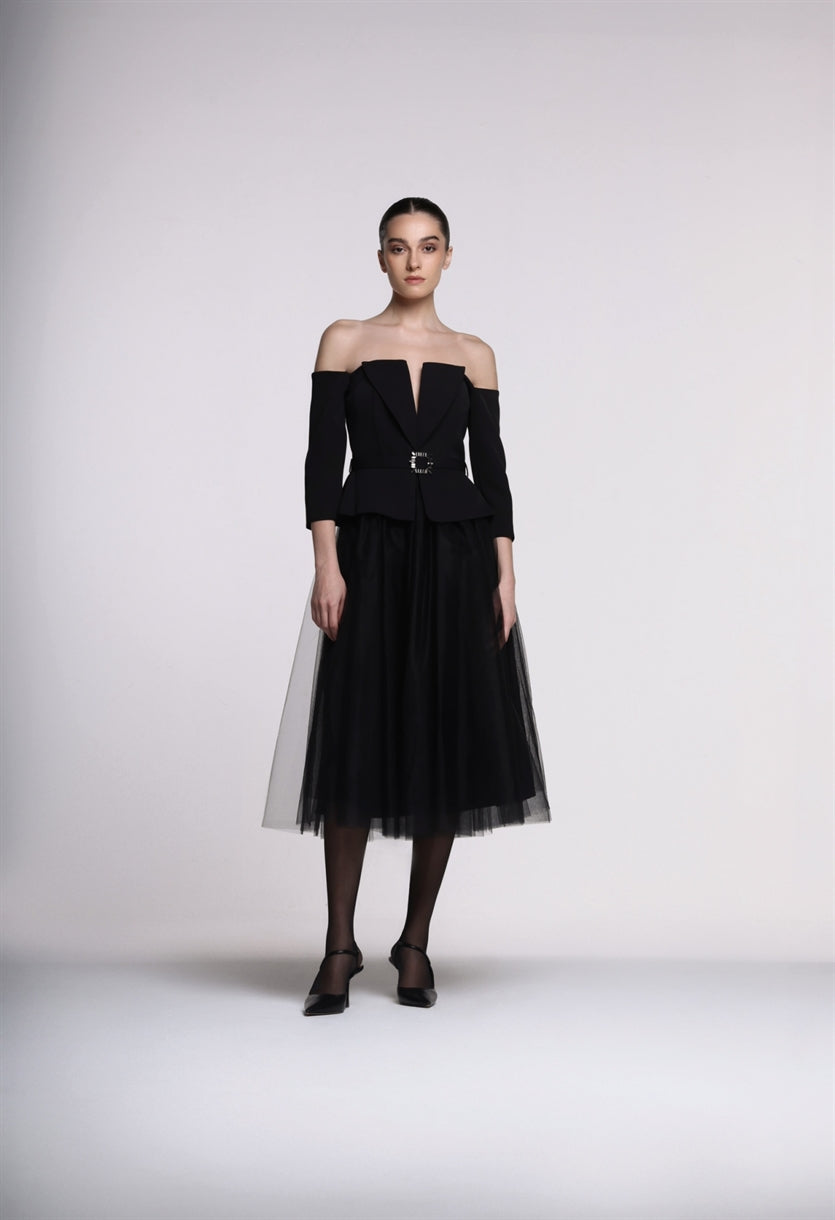 Off Shoulder Dress - Femi9 EG