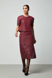 Laser Cuts Details Skirt - Femi9 EG