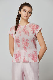 Floral Printed Knitted Top - Femi9 EG