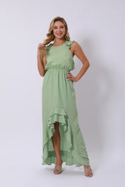 Ruffle Trimmed Dress - Femi9 EG