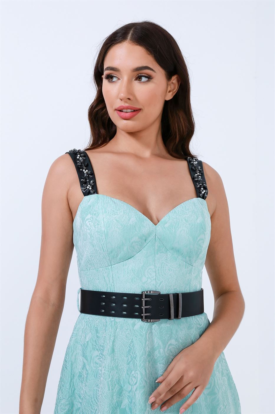 Embellished Straps Dress - Femi9 EG