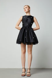 Pearl Embellishment Dress - Femi9 EG