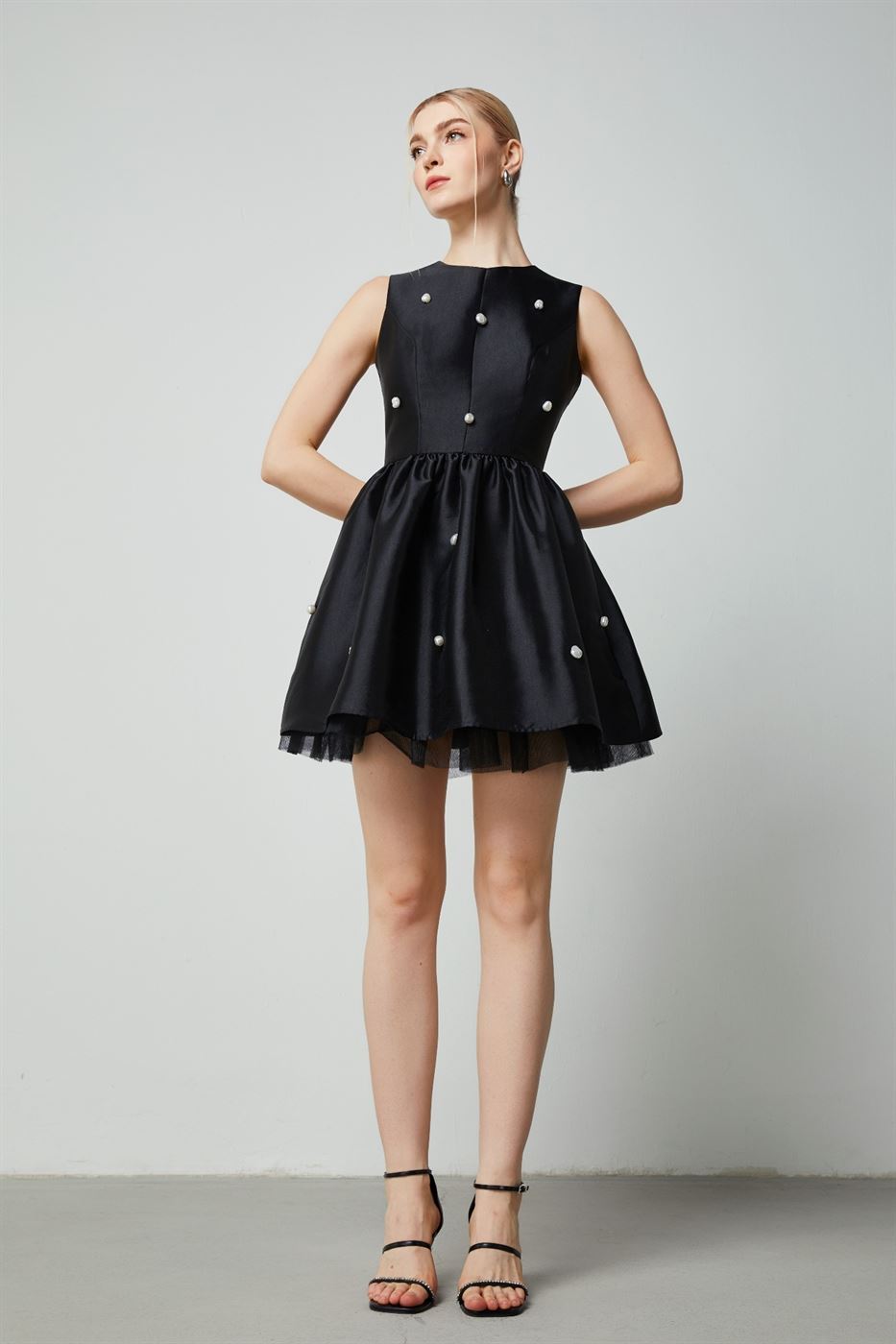 Pearl Embellishment Dress - Femi9 EG