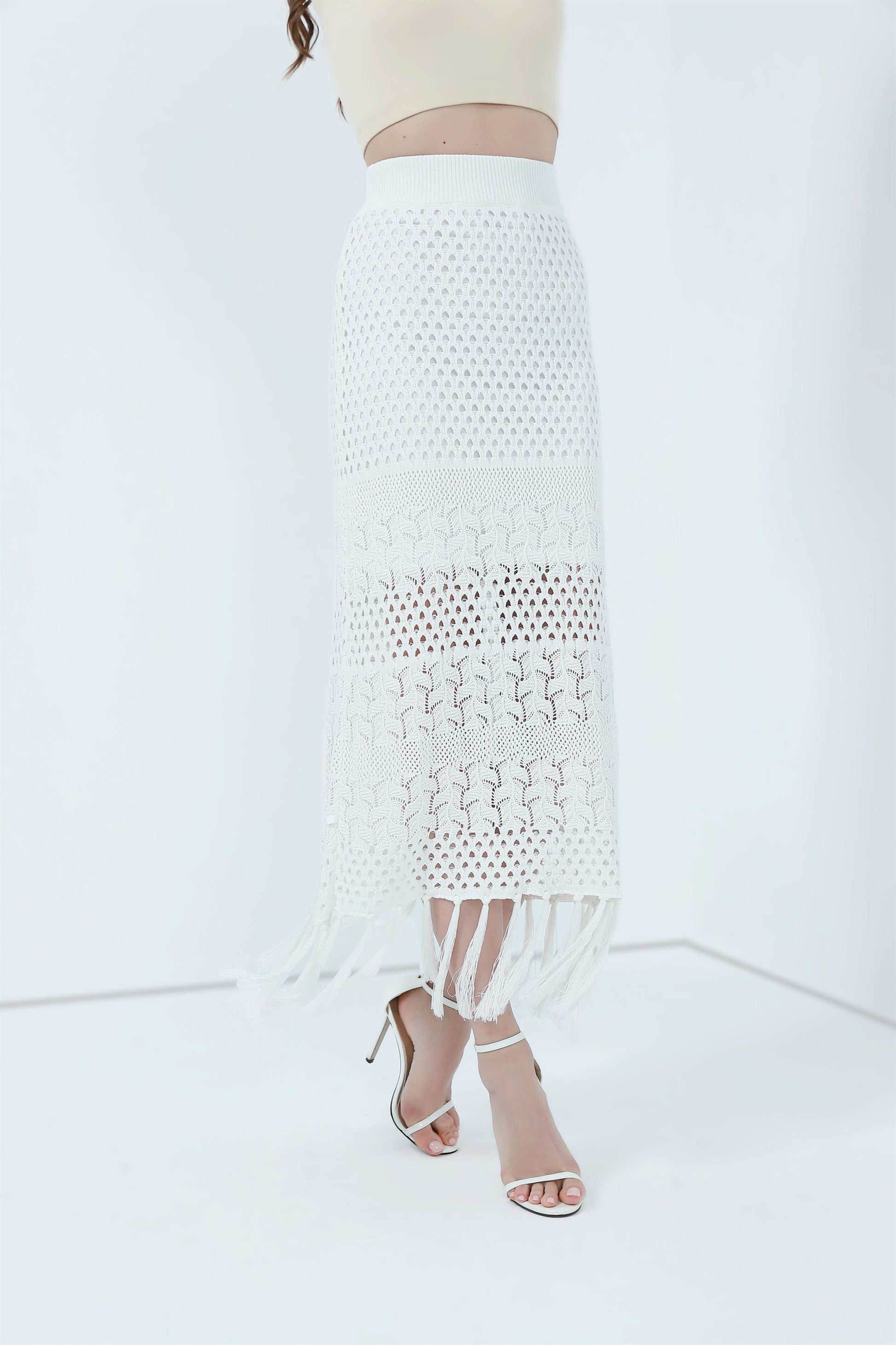 Crochet Tasseled Skirt - Femi9 EG