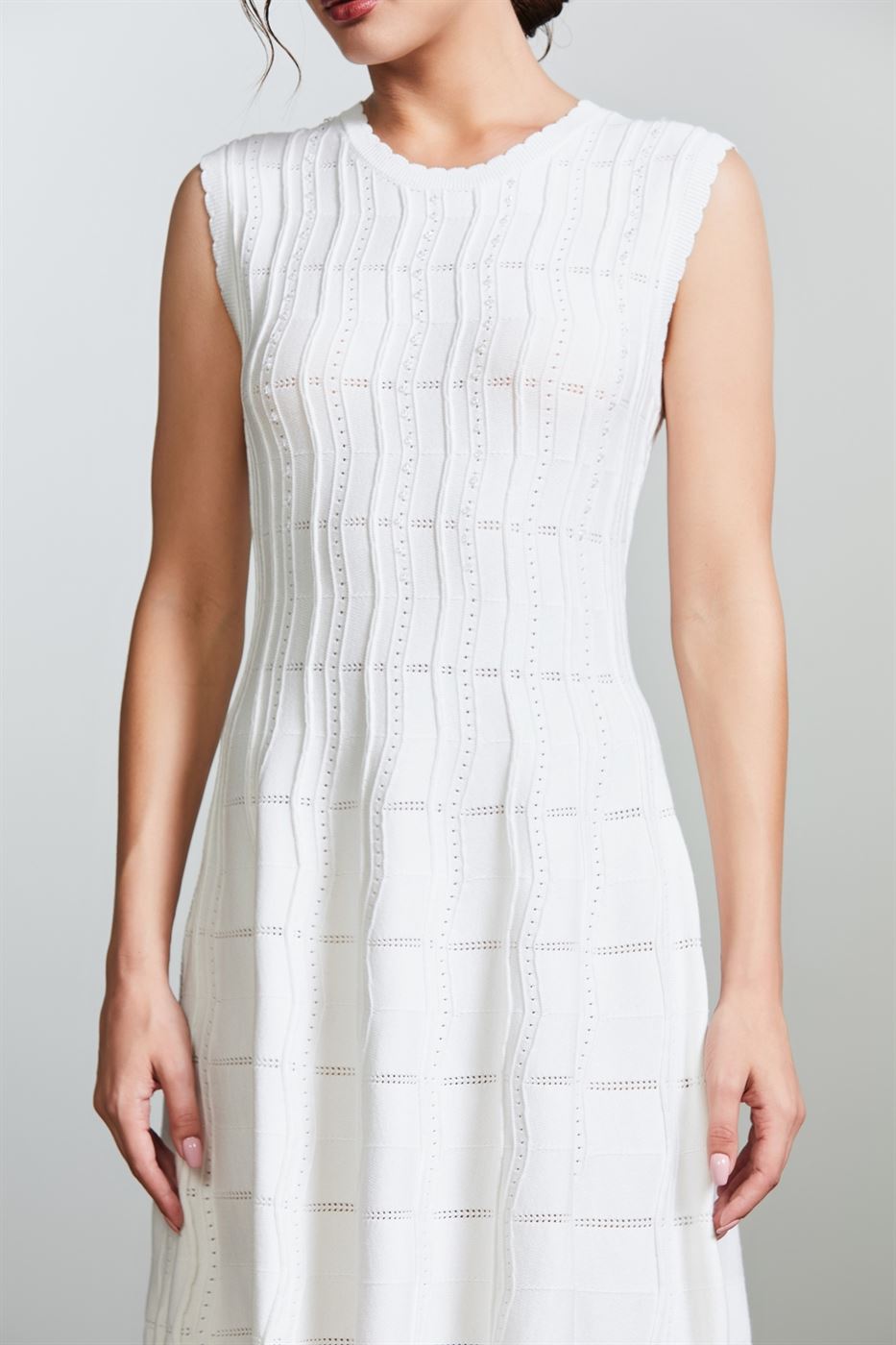 Pointelle Knit Dress - Femi9 EG