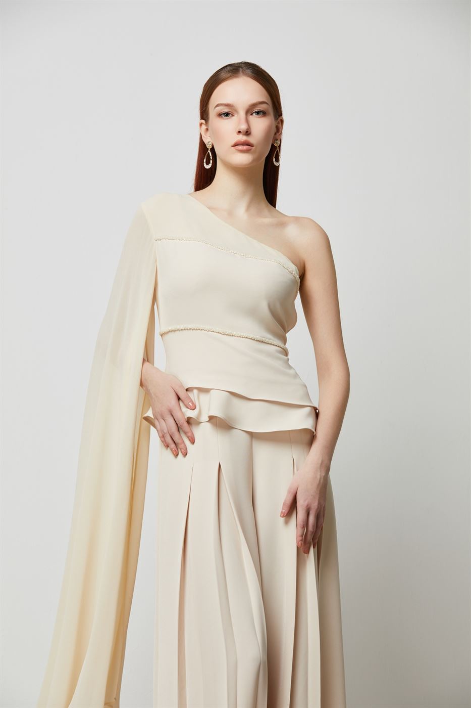 Extra Long One Sleeve Top - Femi9 EG