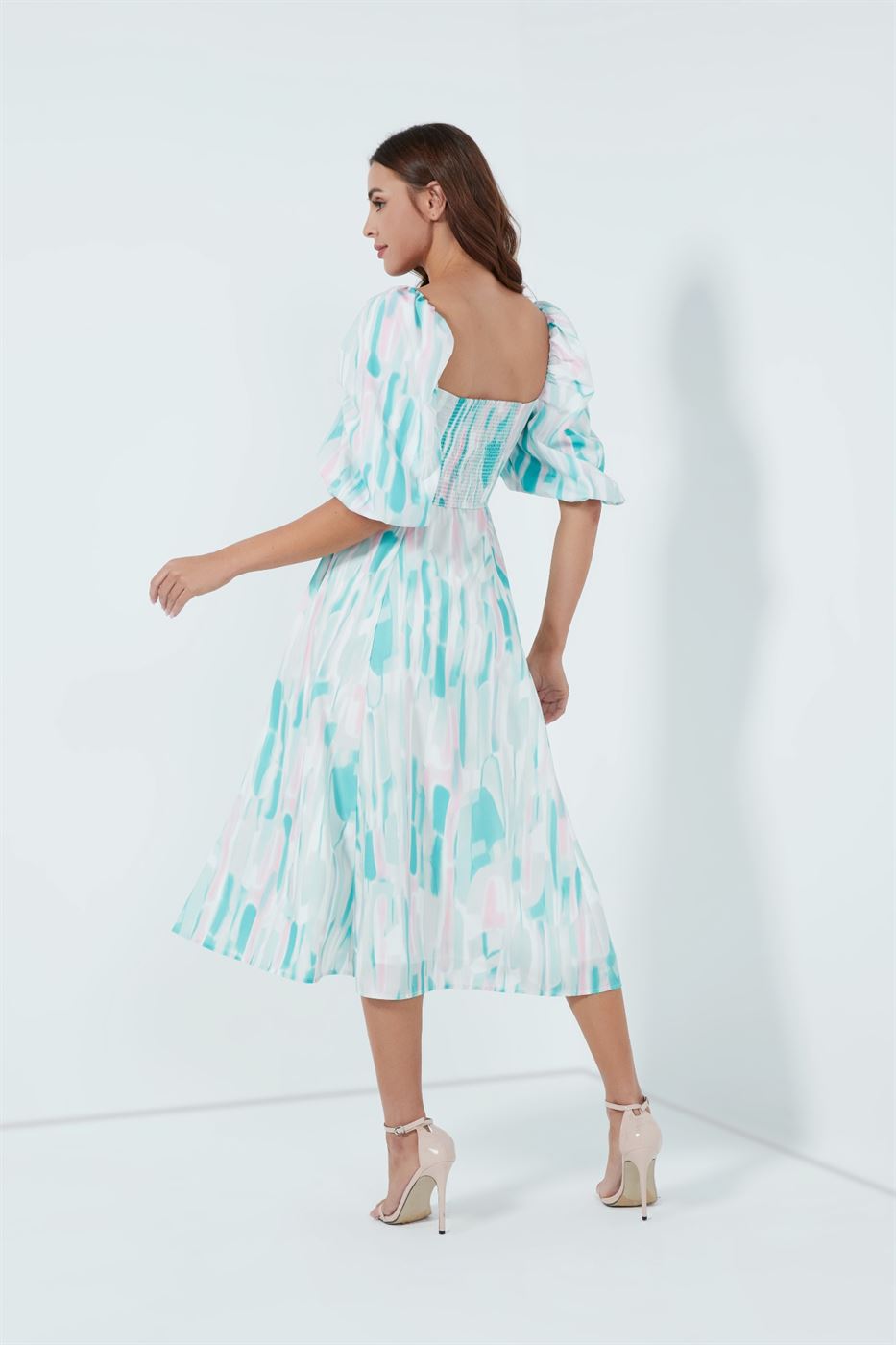 Midi Printed Dress - Femi9 EG