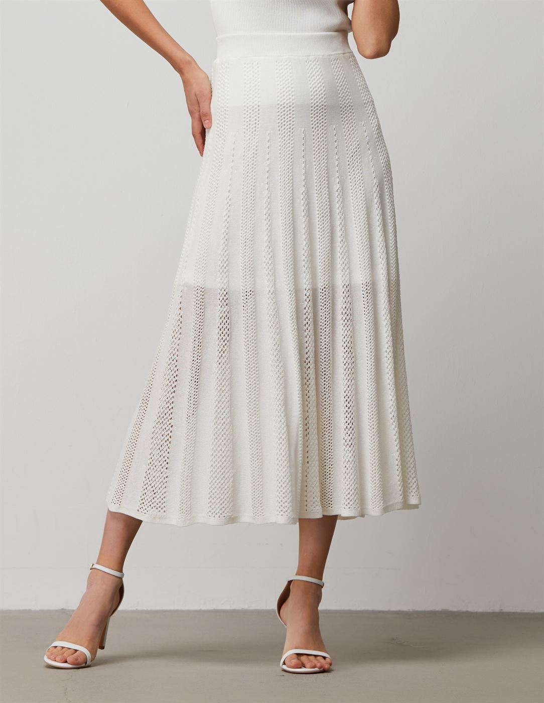 Strips Knitted Skirt - Femi9 EG