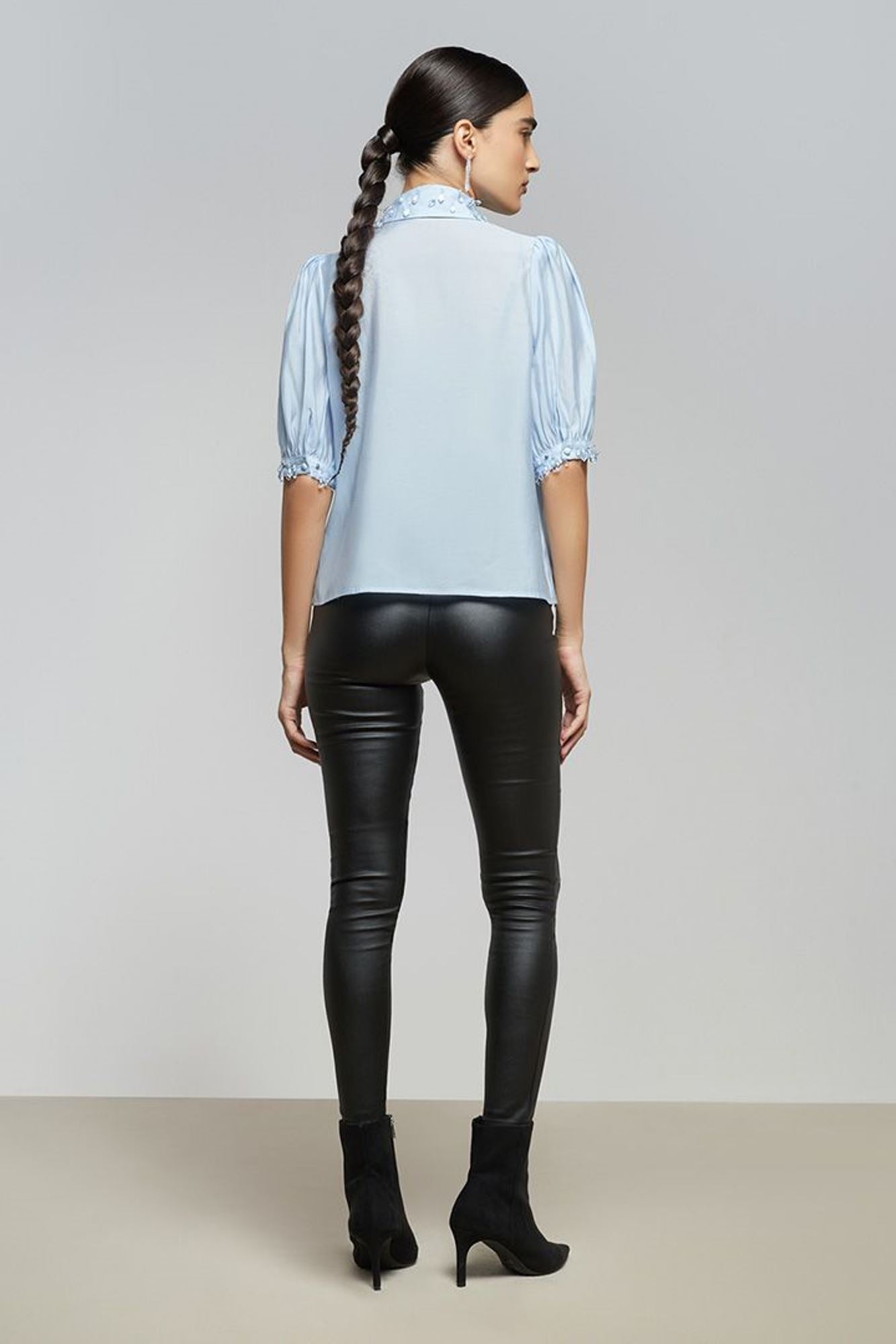 Embllishedshortsleeveshir - Femi9 EG
