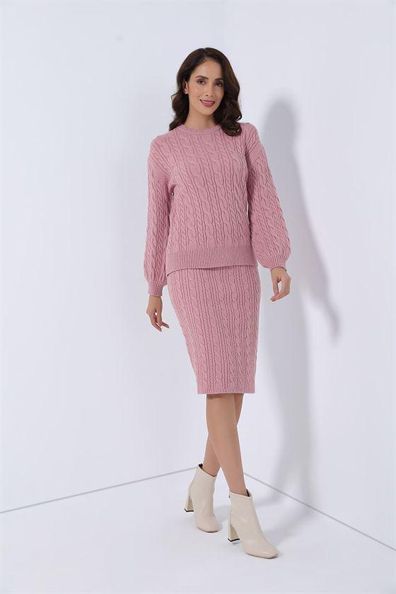 Overal Midi Pencil Knitted Skirt - Femi9 EG