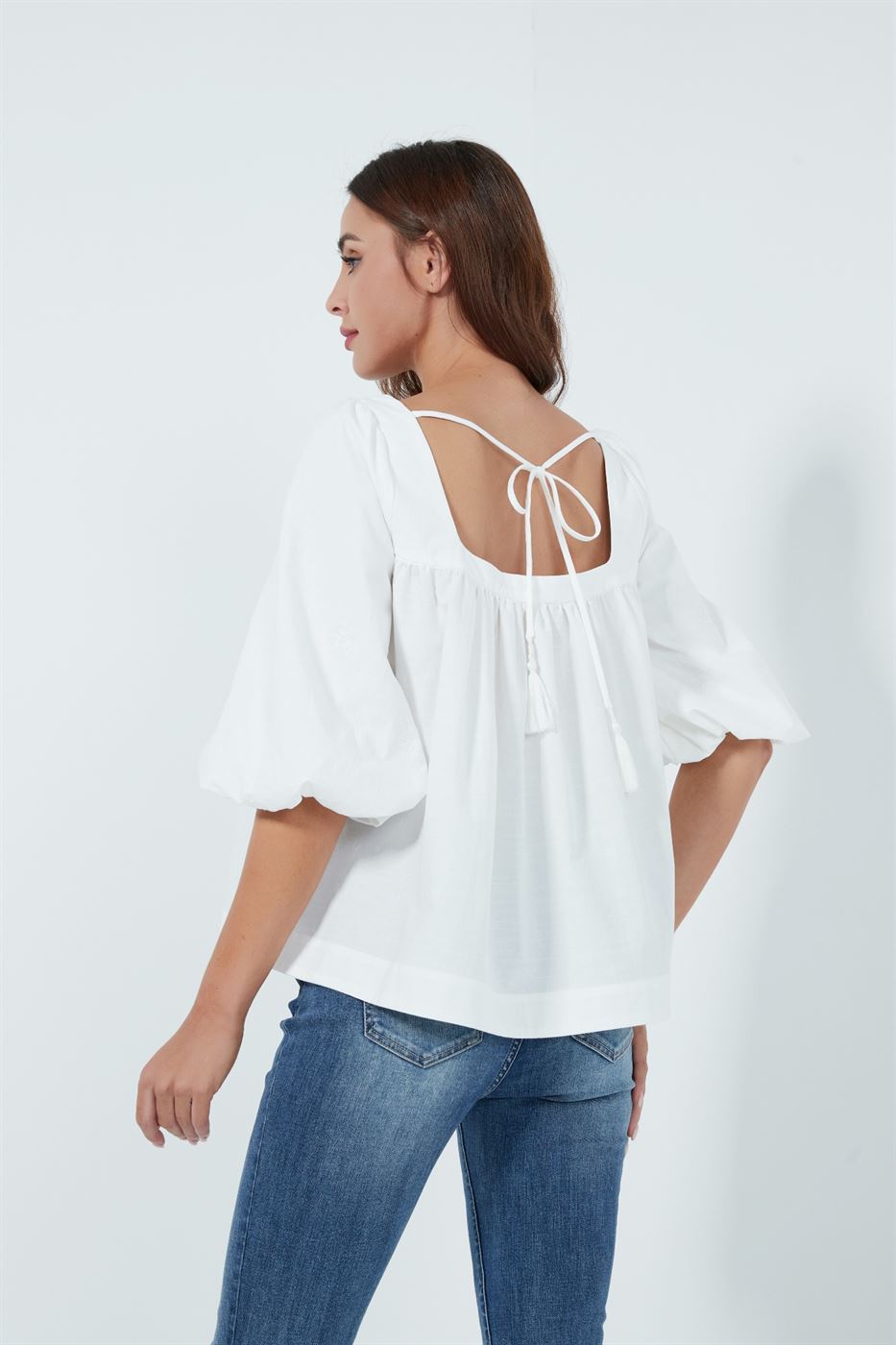Puffy Sleeves Blouse - Femi9 EG