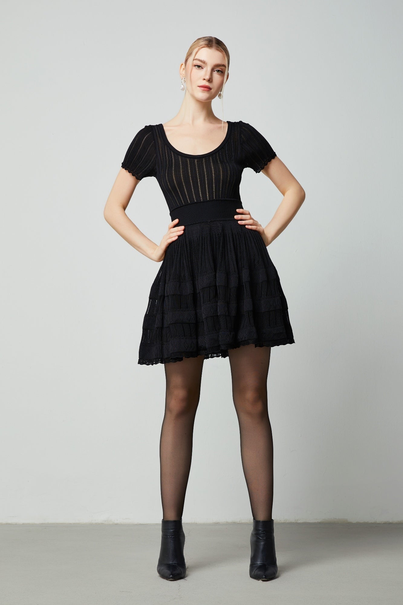 A-Line Knit Dress - Femi9 EG