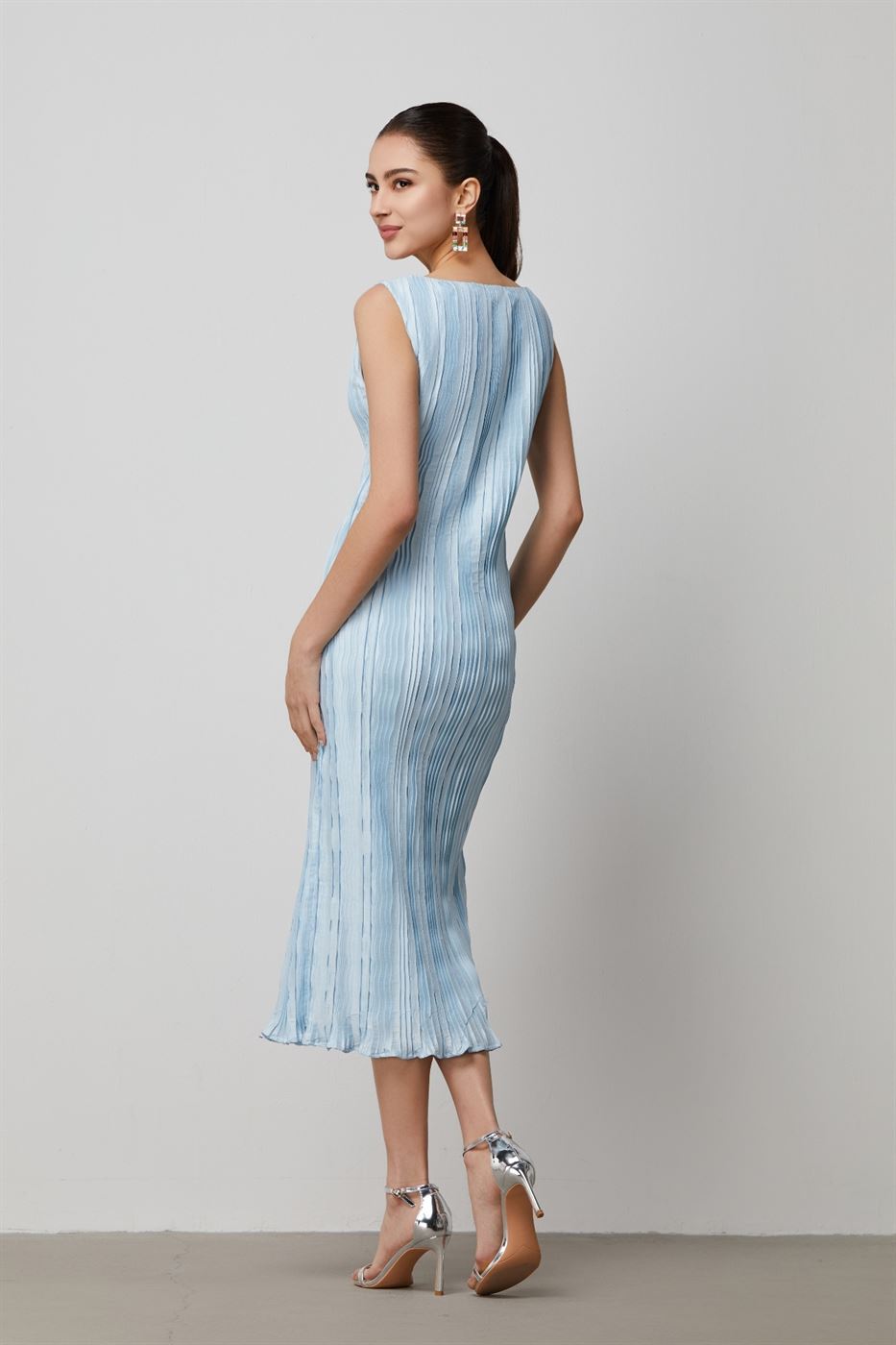 Pleated Taffeta Dress - Femi9 EG