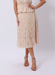 Beige Midi Skirt - Femi9 EG