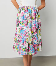 Printed Midi Skirt - Femi9 EG