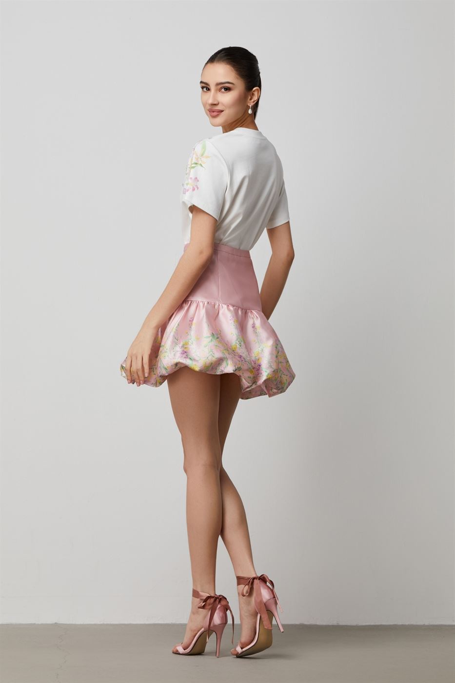 Puffed Hem Mini Skirt - Femi9 EG