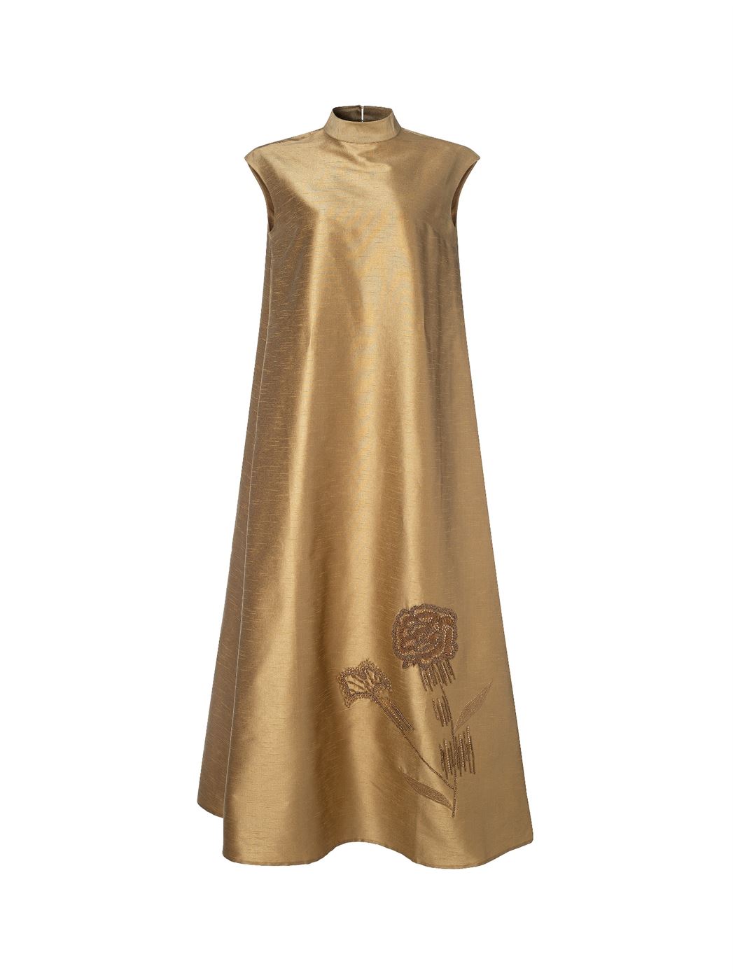 Embordered Golden Kaftan - Femi9 EG