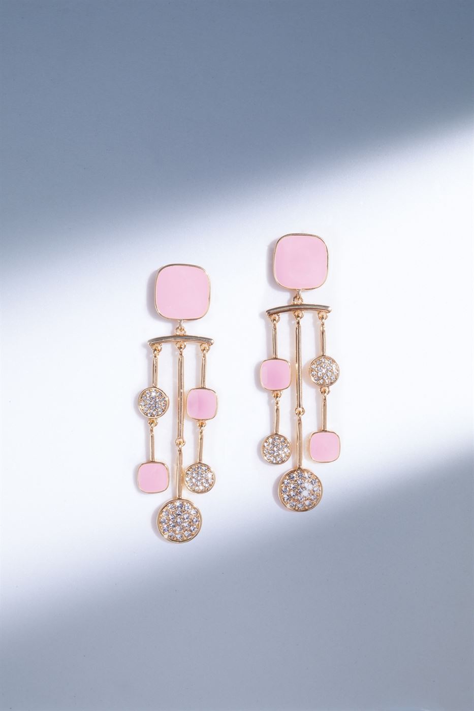 Faux Crystals Drop Earrings - Femi9 EG