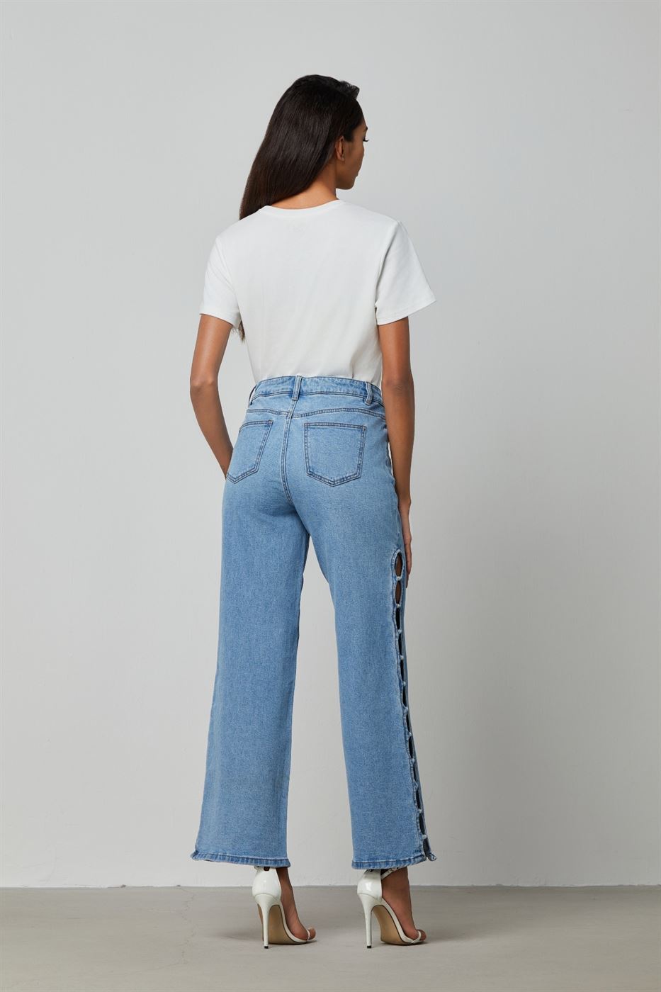 High Waist Straight Leg Pants - Femi9 EG