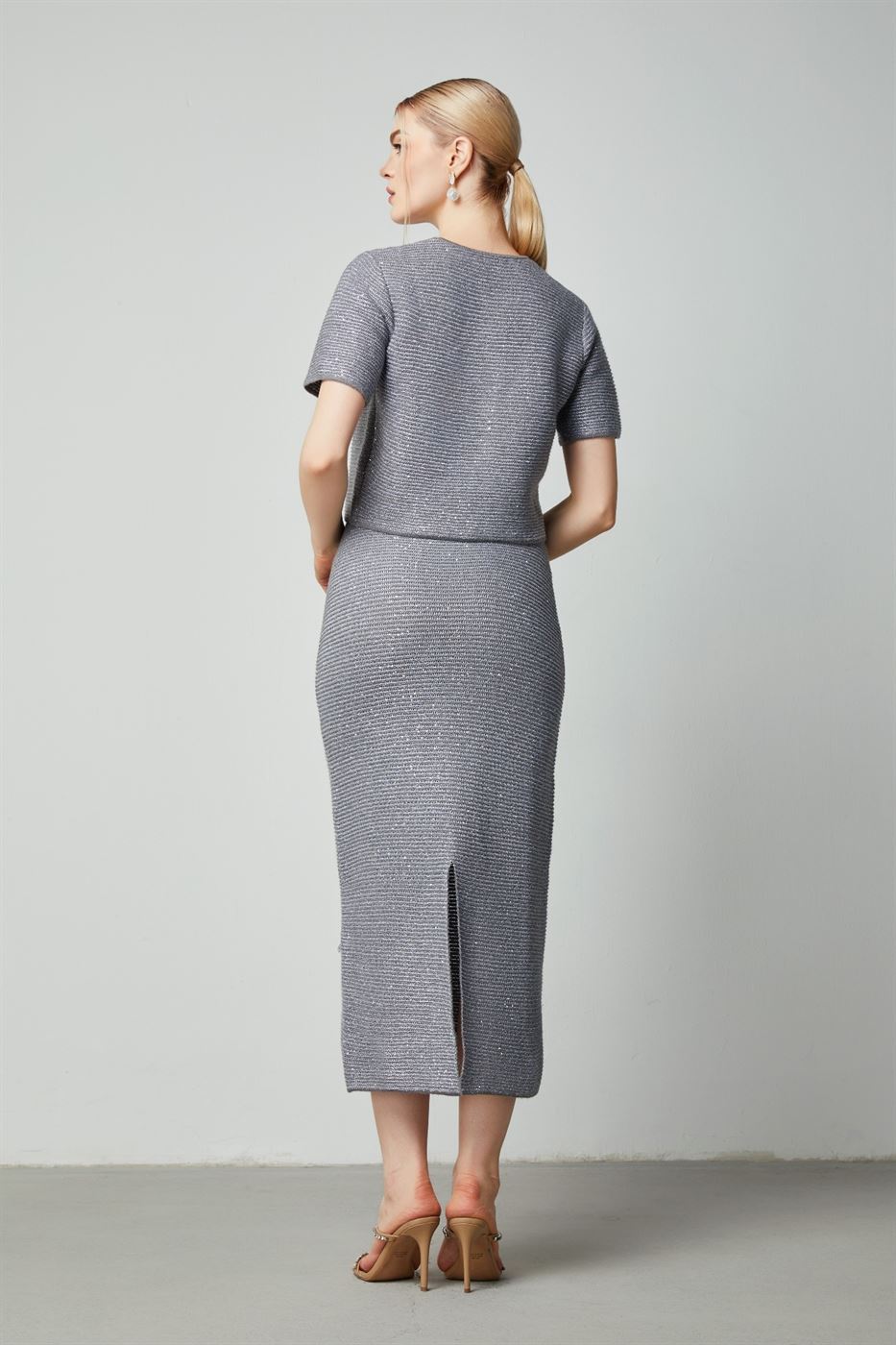 Silver Knit Top - Femi9 EG
