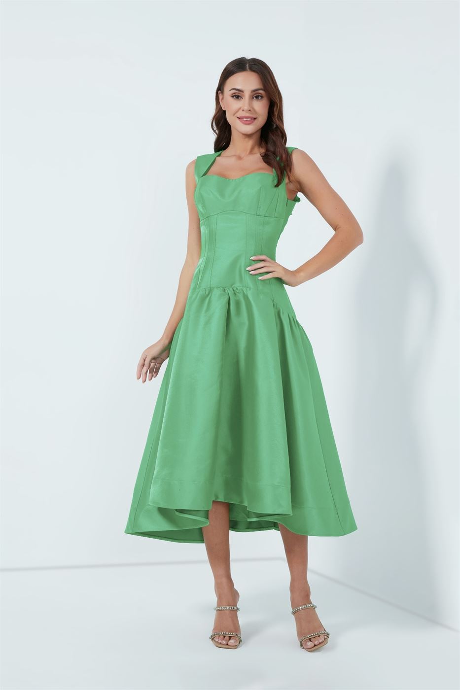 Dropped-Waist Midi Dress - Femi9 EG