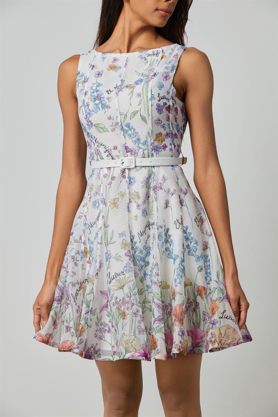 Organza Floral Dress - Femi9 EG