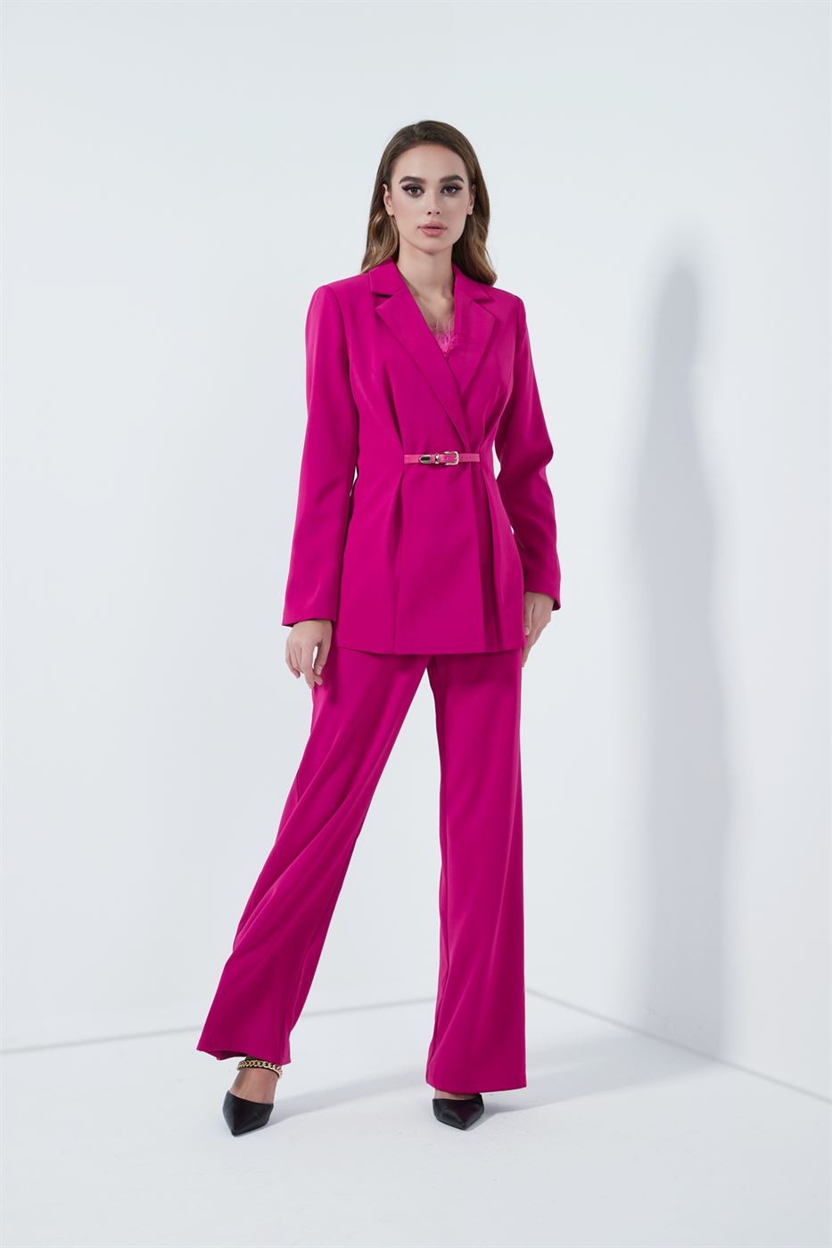 Jacket With Belt Details - Femi9 EG