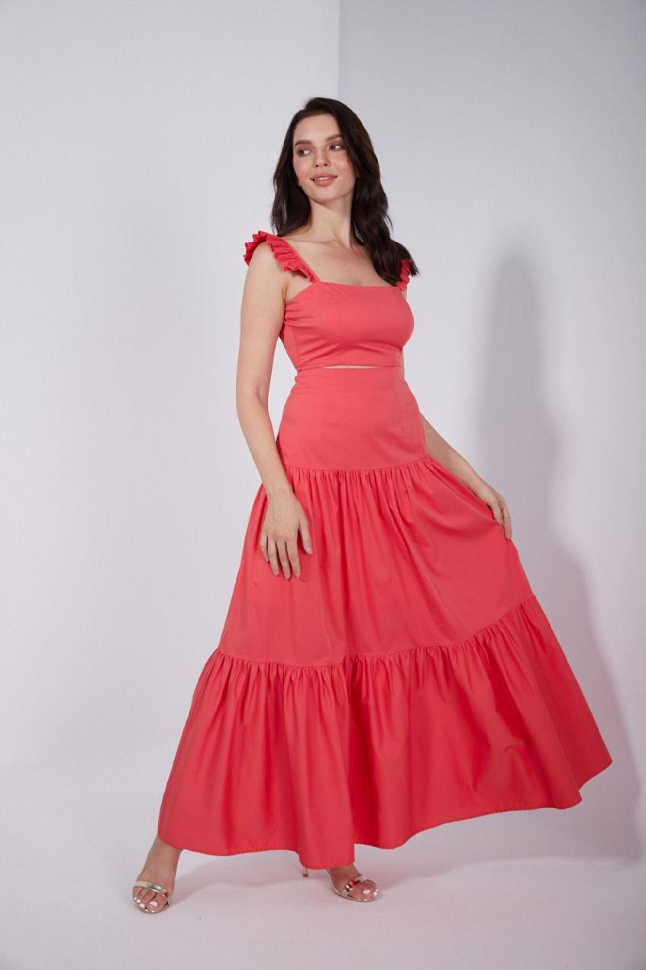 High Waist Tiered Skirt - Femi9 EG