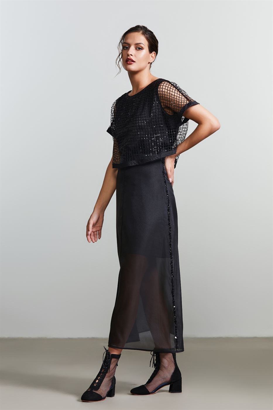 Sheered Organza Skirt - Femi9 EG