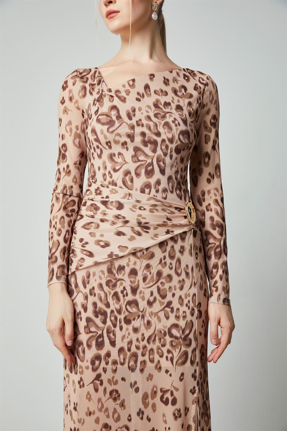 Printed Mesh Dress - Femi9 EG